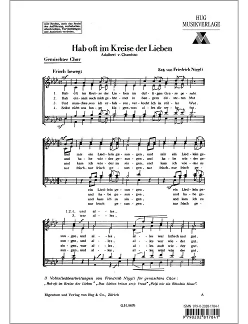 Hab oft im Kreise der Lieben